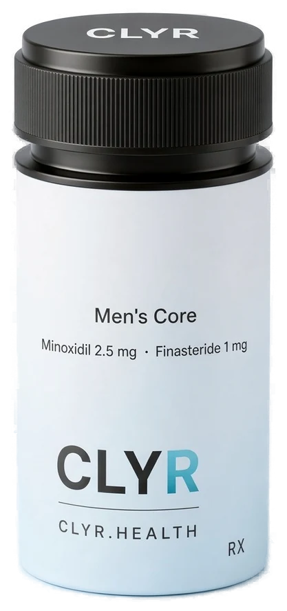 CLYR men's hair tablet, oral minoxidil with finasteride and zinc