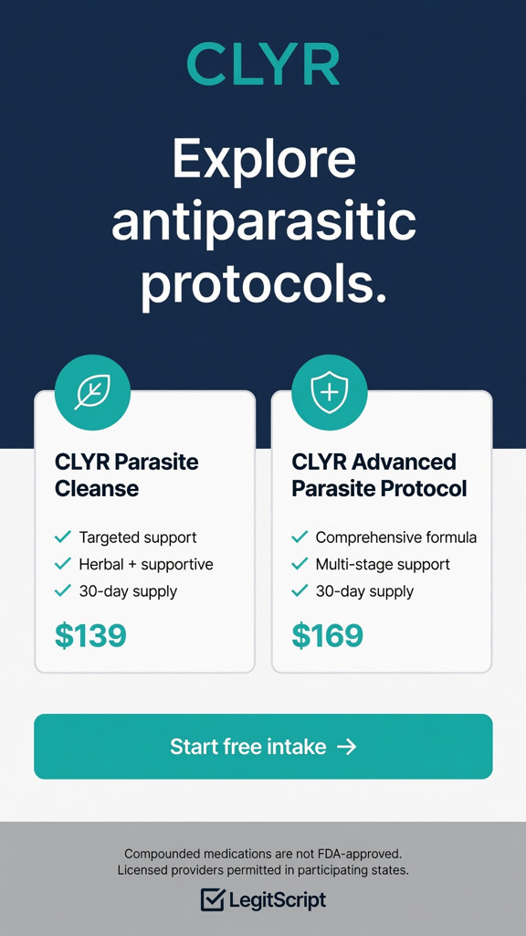 CLYR parasite cleanse and advanced antiparasitic protocol ivermectin