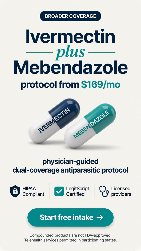 Ivermectin and mebendazole dual-coverage antiparasitic protocol CLYR Health