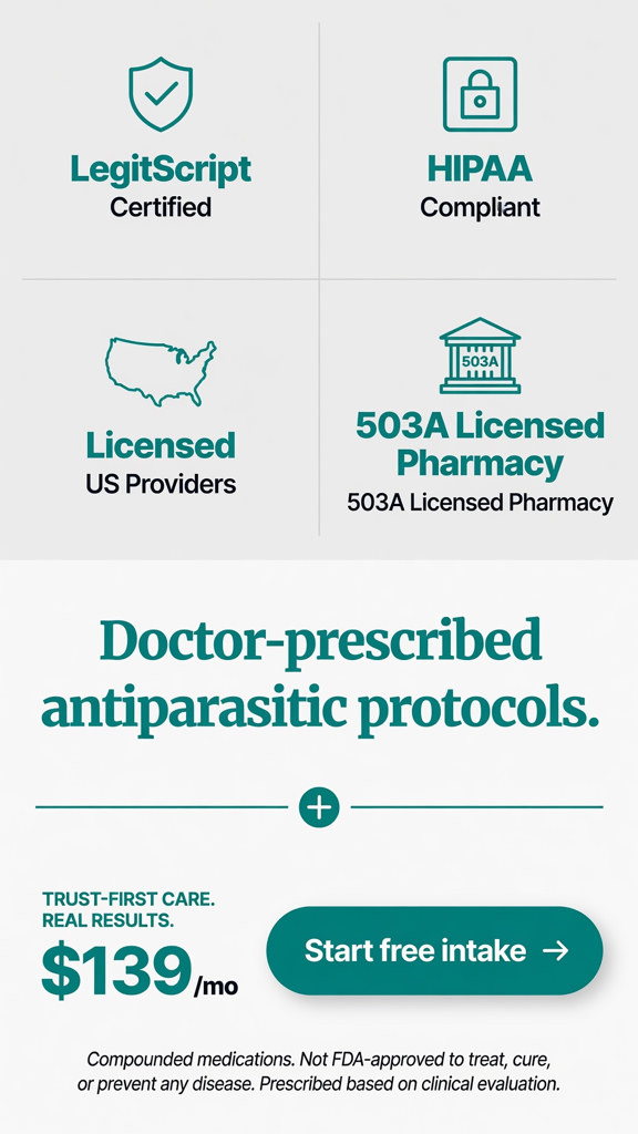 LegitScript certified HIPAA compliant ivermectin protocol licensed US providers 503A pharmacy